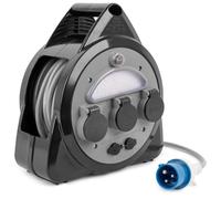 Brunner CEE - Avvolgicavo Onboard, 3 connettori per esterni, USB 15 m
