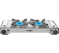 Brunner Fornello a Gas da Campeggio 2 Fuochi Cromo Devil Double Grill 0708017N