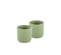 BRUNNER INMANO Set espresso composto da 2 tazzine da caffè in melamina e fondo antislip (DOLOMIT GREEN)