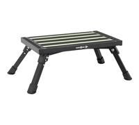 BRUNNER Klapptritt, Pieghevole Go Step Black Fluo per roulotte Campeggio scaletta in Alluminio Unisex Adulto, Nero, Einheitsgröße