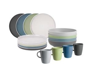 Brunner - Lunch Box - Set stoviglie 16 Pieces grigio