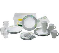 Brunner Melamin Geschirr Campinggeschirr SANDHYA 36tlg antislip