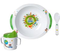 Brunner - Melamina, stoviglie da Campeggio per Bambini, 3 pz, Antislip