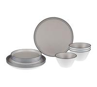 Brunner - Midday - Set stoviglie 12 Pieces grigio