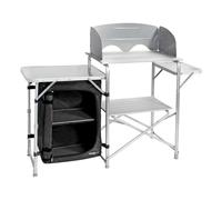 Brunner Mobile campeggio porta fornello Snack Easy (141x50x80,5cm) Silver e