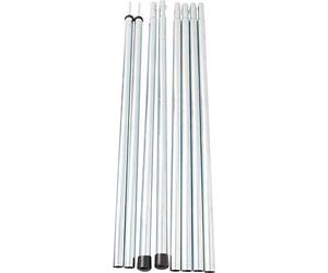 BRUNNER Parasole Vertical Pole Set Pali in Acciaio per Tendalini con Base d'Appoggio in Materiale Plastico e Puntale in Acciaio, 195 cm x Ø 16 mm