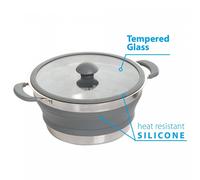 BRUNNER - Pentola pieghevole in silicone Volcano diametro 24 cm