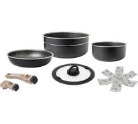 Brunner pirate spacemaster set di pentole in alluminio in orsa di trasporto 7 pezzi ø 24 cm