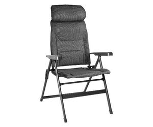 Brunner Sdraio Giardino Pieghevole Cuscino 56x83x122 cm Nero ARAVEL VITACHIC
