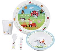 Set di piatti per bambini Brunner Farm 3+ Colore: bianco