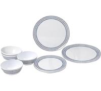 Brunner - Midday - Set stoviglie 12 Pieces bianco/grigio