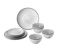 Brunner - Midday - Set stoviglie 12 Pieces grigio