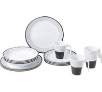 Brunner Set Stoviglie melamina Pralin 16pz Bianco