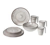 Brunner set stoviglie in melamina Lunch Box Kassandra 16pz Bianco