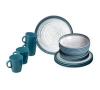 Brunner set stoviglie in melamina Lunch Box Tuscany 16pz Blu