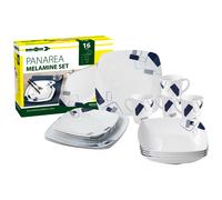 Brunner set stoviglie in Melamina Panarea 16pz Bianco/Blu