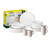 Brunner Set Stoviglie melamina Lunch Box Odette 16pz Bianco
