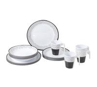 Brunner Set Stoviglie melamina Pralin 16pz Bianco