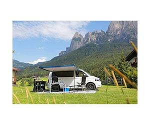 BRUNNER Tendalino Protezione dal Sole Sunny Van Roof Parasole per Minibus e Van, Materiale Resistente ai Raggi UV, Pali Verticali Telescopici in Acciaio e Accessori di Fissaggio Inclusi, 300 x 240 cm