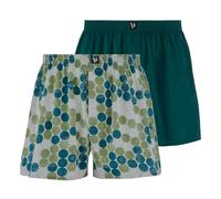 Bruno Banani Boxer da Uomo Privilege (Confezione da 2), Verde, M