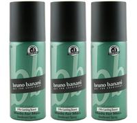 Bruno Banani Deodorante Fatto For Uomo 3 X 150ml 24h Durata Scent Spray