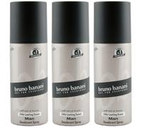 Bruno Banani Deodorante Uomo 3 X 150ml 24h Durata Scent Spray per