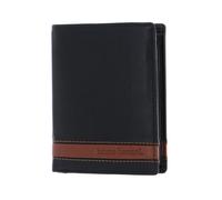 bruno banani Gift Set Slim Wallet / Keychain Black Black / Cognac