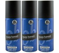 Bruno Banani MAGIC MAN Deodorante Spray Uomo 3 x 150ml Not for Everybody