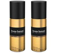 Bruno Banani Man's Best Deodorante Body Spray, maschile, confezione da 2 (2 x 150 ml)
