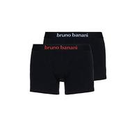 Bruno Banani Short Flowing Boxer, Nero (schwarz/weiß // schwarz/rot 1936), Large (Pacco da 1) Uomo