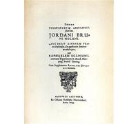 Bruno,Giordano. - Summa terminorum metaphysicorum.