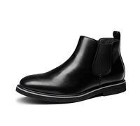 Bruno Marc Chelsea boots uomo pelle scamosciata | Tomaia liscia facile da pulire, inserti in gomma per calzata rapida e suola imbottita per comfort tutto il giorno