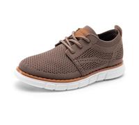 Bruno Marc Eleganti Stringate Scarpe per Ragazzi Scarpe Oxford in Tessuto Lavorato a Maglia Traspirante Scarpe da Festa per Matrimonio Abito da Riunione,Size 38.5,Marrone,SBOX2503K