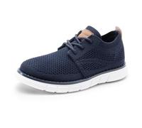 Bruno Marc Eleganti Stringate Scarpe per Ragazzi Scarpe Oxford in Tessuto Lavorato a Maglia Traspirante Scarpe da Festa per Matrimonio Abito da Riunione,Size 38.5,Marina Militare,SBOX2503K