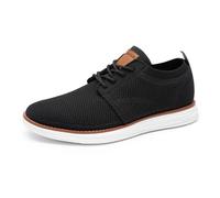 Bruno Marc Men Sneaker Oxfords Light Materiale Traspirato Memory Foam Soleggia,Size 44.5,Nero,GRAND-01