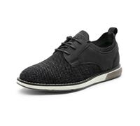 Bruno Marc Scarpe Basse con Lacci per Ragazzi, Traspiranti, in Tessuto a Maglia Oxford, per Feste di Nozze,Size 28.5,Nero,SBOX2403K