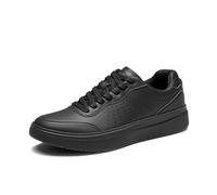 Bruno Marc Scarpe da tennis casual da uomo, alla moda, traspiranti, leggere, comode per tutto il giorno, interamente nero, 10.5