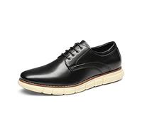 Bruno Marc Scarpe Eeganti Derby Classiche Stringate da Uomo Comoda Traspiranti Scarpe Classiche Formali,Size 43,Nero,GRANDPLAIN