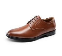 Bruno Marc Scarpe Eleganti da Uomo Scarpe Classiche con Lacci per L'Ufficio,Size 44.5,Marrone,BMUMOX2522