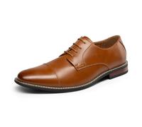 Bruno Marc Scarpe Eleganti Derby da Uomo Scarpe Classiche da Lavoro con Lacci,Size 41.5,Marrone,BMUMOX2528