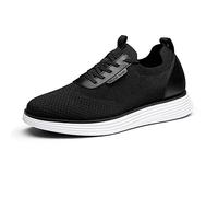 Bruno Marc Scarpe Eleganti Uomo Comode Sportive Scarpe Uomo Traspirante Casual Stringate Oxford,Size 42,Nero Bianco,SBOX2317M