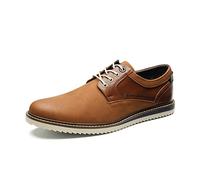 Bruno Marc Scarpe Eleganti Uomo Morbida Pelle Sintetica | Punta arrotondata classica e fodera traspirante per un comfort tutto il giorno, con suola TPR antiscivolo