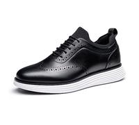 Bruno Marc Scarpe Eleganti Uomo Scarpe Casual Stringate da Completo Uomo Scarpe Sportive da Classiche Moderne,Size 46,Nero,SBOX2326M-E