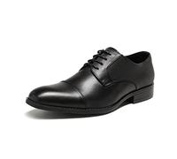 Bruno Marc Scarpe Eleganti Uomo Scarpe con Lacci Oxford Scarpe da Lavoro Scarpe da Ufficio Uomo Vintage,Size 46,Nero,SBOX222M