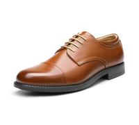 Bruno Marc Scarpe Oxford Uomo in Ecopelle Punta Quadrata | Suola in TPR strutturata e morbida soletta in lattice per comfort e stabilità tutto il giorno