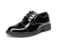 Bruno Marc Scarpe Stringate per Ragazzi Scarpe Eleganti Oxford Classiche Derby Formali per Ragazzo Sposalizio Partito,Size 33.5,Nero-Pat,SBOX211K