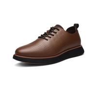 Bruno Marc Scarpe Uomo Eleganti Classiche Scarpe Uomo da Ginnastica Stringate Derby Oxford la Tomaia in PU,Size 43,Marrone,SBOX2318M