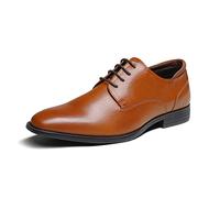 Bruno Marc Scarpe Uomo Eleganti Oxford Uomo Stringate Derby Basse Oxford Vintage Matrimonio da Lavoro per Feste,Size 42,Marrone,SBOX221M