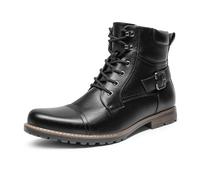 Bruno Marc Stivali Militari da Combattimento da Uomo Stivaletti da Moto Tattici da Uomo,Size 43,Nero,Philly-3