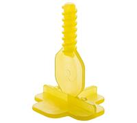 Brunoplast NIVIFIX 250 x T - Linguette filettate "gialle", sistema di livellamento piastrelle da 2 mm, distanziatore da 2 mm, per la posa di piastrelle da parete e pavimento, aiuto per la posa di